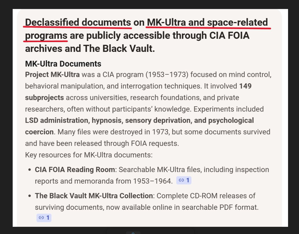 Cathlee88104435's tweet photo. @realericmoutsos of course, they wouldn't lie... 🙄
#MKULTRA #ProjectBlueBook #TheBlackVault https://t.co/QJUyGQUTvr