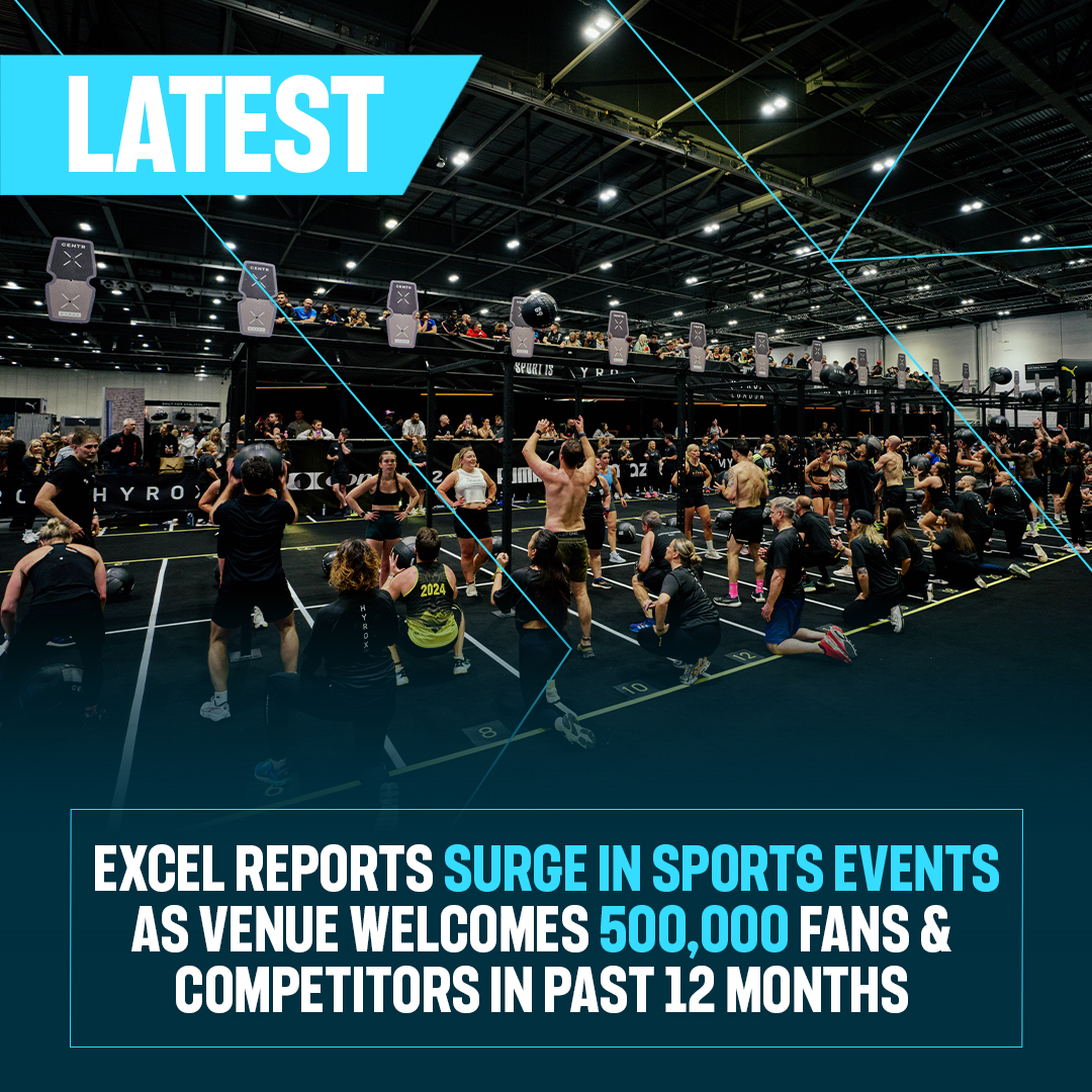 ExceLLondon's tweet photo. LATEST: #ExcelLondon has welcomed more than 500,000 sports fans and competitors through its doors in the past 12 months, as the venue continues to strengthen its position as a hub for sports and fitness events. 

Read the full story on our website... https://t.co/bkylSYTRUx