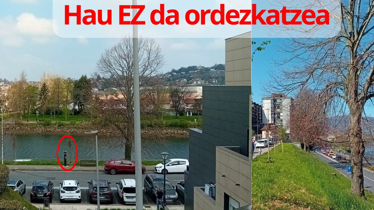 artiakolagunak's tweet photo. 📢@Irun_informa-k #Irun-go #Artia-ko #Ezki moztu batzuen ordez #Zuhaitz txikiagoak landatu ditu.
Hau EZ da birlandatzea:
❌ Ez dira baliokideak.
❌ Ez dute lerrokadura mantentzen, eteten dute.
❌ Ez dute konpentsatzen.
Eredu aldaketa da.
Akordioa EZda betetzen.
Hau #Iruzurra da‼️ https://t.co/BYW3W8PY9e