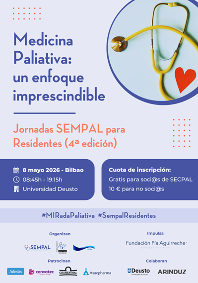 FPiaAguirreche's tweet photo. El viernes 8 de mayo se celebra en Bilbao la cuarta edición de las Jornadas SEMPAL para residentes. Aún quedan plazas libres
Inscripciones: https://t.co/1tUcdv146R https://t.co/dnX5UiLMx3