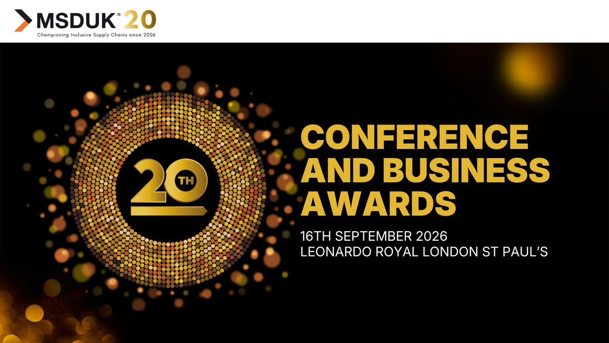 msd_uk's tweet photo. MSDUK Business Awards nominations are live!!!. 20 years of businesses driving real impact 🌟🙌

Nominating deadline: 29 June 2026

Nominate: https://t.co/U0yPxcF14X 

Tickets: https://t.co/7bamYLoax1

#MSDUK20 #MSDUKCONFERENCE https://t.co/mULwf3rkLW