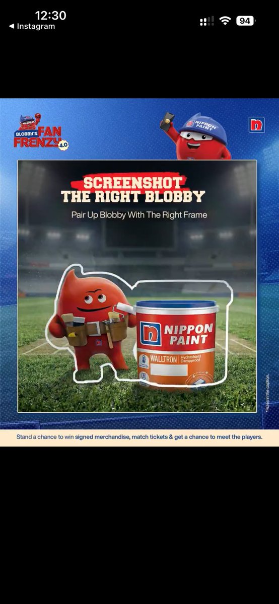 Abhipathi123's tweet photo. @NipponIndia Have paired the Blobby to the right frame ! 

Tagging my friends : @AjayRam @kishorekrishnan @rohits 

#BlobbysFanFrenzy #NipponPaintIndia
@NipponIndia https://t.co/P2rp0IWyyd