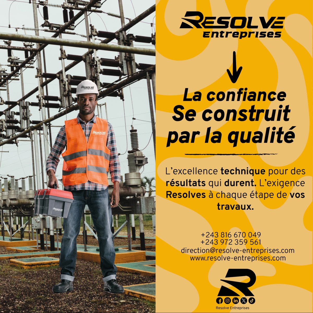 Resolve243's tweet image. Construction, rénovation ou maintenance : Resolve Entreprises est votre partenaire idéal.

📞 Contactez-nous dès maintenant pour un accompagnement sur mesure.

#ResolveEntreprises #ServicePro #Contact