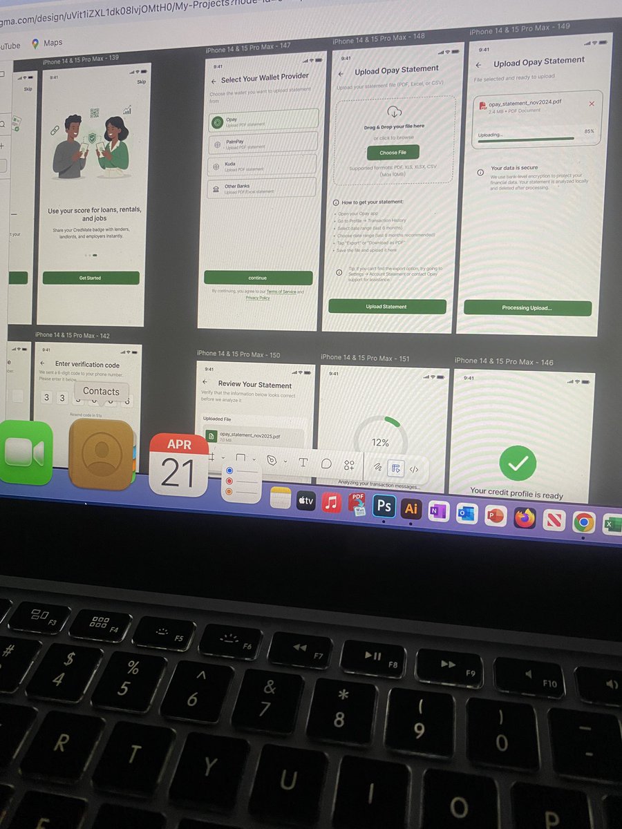 Good morning everyone  👋

Another day to keep getting better and keep building in public 💪

An ongoing project for an AI loan credit app