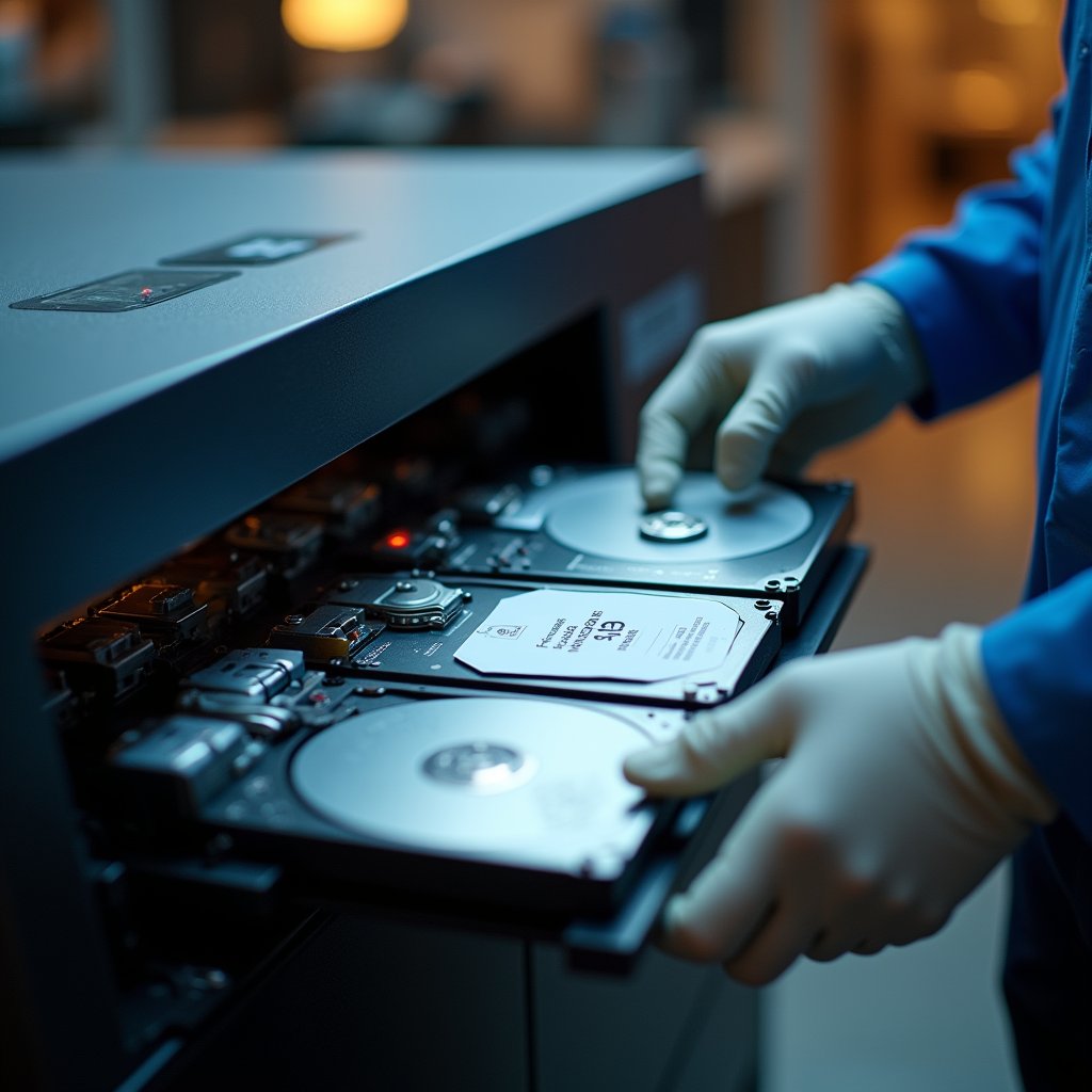 OscorCircular's tweet photo. We destroy drives onsite in Gauteng to eliminate data exposure risk and deliver audit-ready certificates. Our ISO-compliant physical and logical methods keep your IT assets secure and compliant.  #DataSecurity https://t.co/EQ29jHLpm8