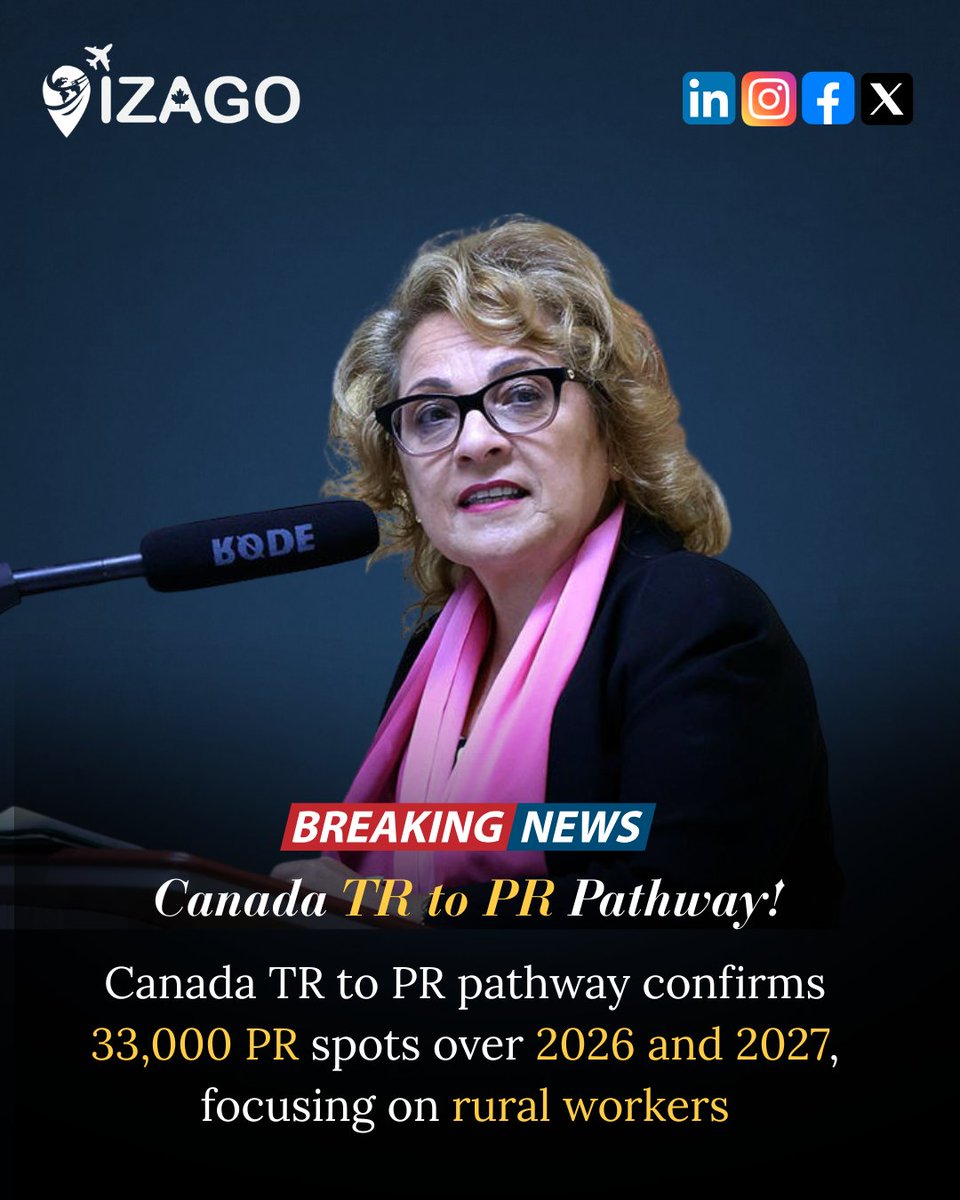 Izagoimmi's tweet image. BIG IMMIGRATION UPDATE: Canada TR to PR Pathway!
A major update has been confirmed for temporary residents in Canada

#bigupdate #TRtoPR #immigrationnews #canadanews #canadaimmigration #MoveToCanada #izagoimmigration