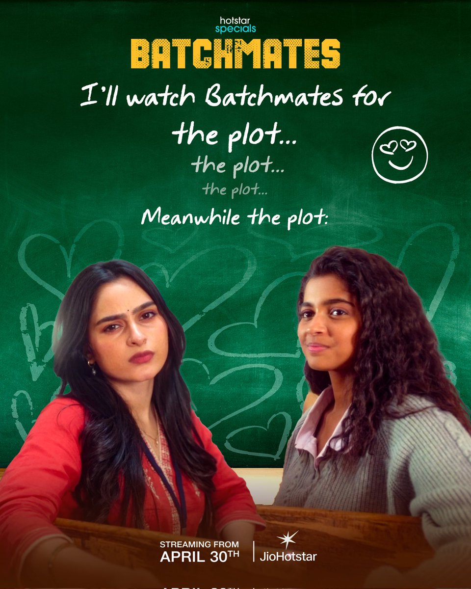 JioHotstarTel_'s tweet image. Batchmates has a Beautiful Plot I say! 🤌🏻💗 

#Batchmates Streaming from April 30th only on JioHotstar! 💫