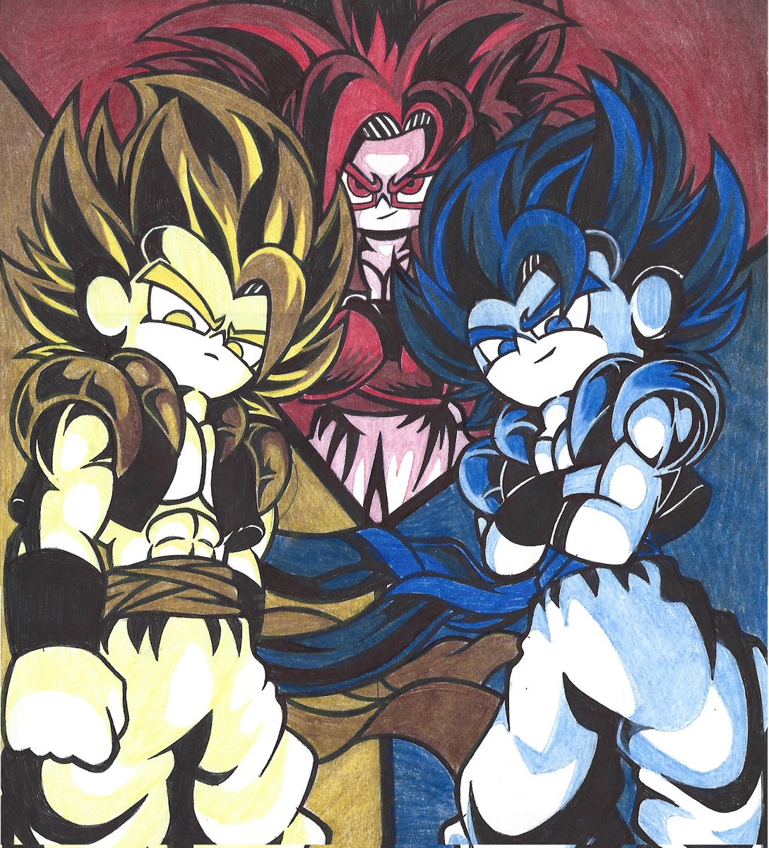 🟡 Gogeta 🟡
🔴 Gogeta 🔴
      == y ==
🔵 Gogeta 🔵