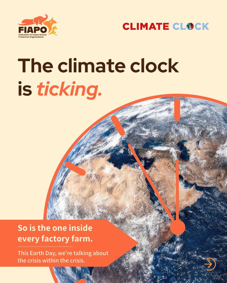 FIAPOIndia's tweet photo. Climate action isn’t just energy—it’s what’s on our plates. Food systems drive emissions, pollution, and hidden violence. As the Climate Clock ticks toward 1.5°C, we can’t look away. #EarthDay #ClimateAction #FoodSystems #ActNow https://t.co/G0HjDZVo3K