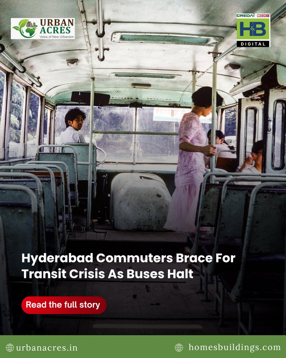 TheUrbanAcres's tweet image. A major bus strike in Telangana has halted thousands of services, disrupting daily commutes and impacting over five lakh passengers, as negotiations between workers and authorities remain unresolved. 

Read more: urbanacres.in/hyderabad-comm…

#Telangana #BusStrike #Transport #Mobility