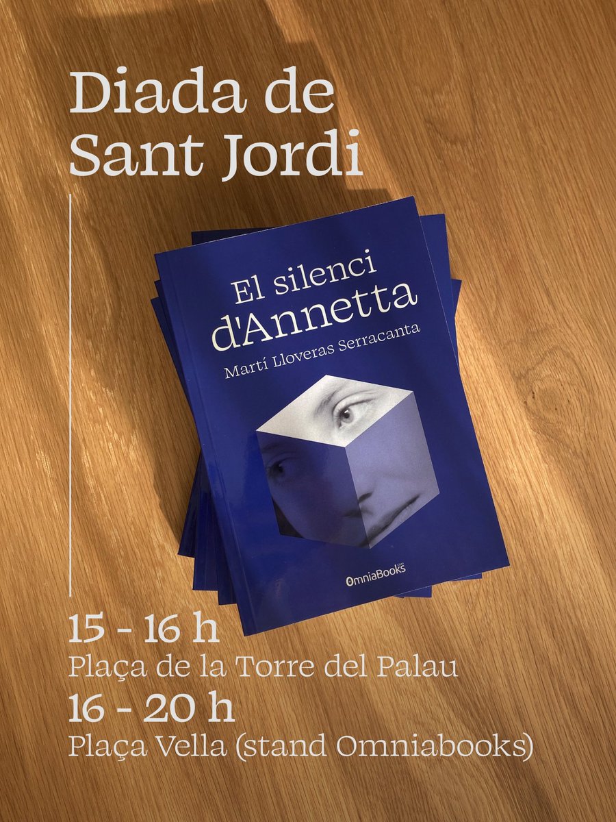 Bon dia, amics. Si esteu per #Terrassa demà dia de Sant Jordi, i us vaga, ens podem saludar pel centre. #SantJordi