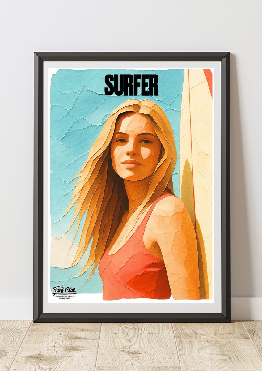 human88liek's tweet image. SURFER。
サーフガールと海のレイヤー表現。
空間に抜けと強さを与える一枚。
👉 tinyurl.com/humanlike-art
#サーフガール #SURFER #ハワイインテリア #アートポスター #サーフカルチャー #壁掛けアート #ヴィンテージデザイン #西海岸スタイル