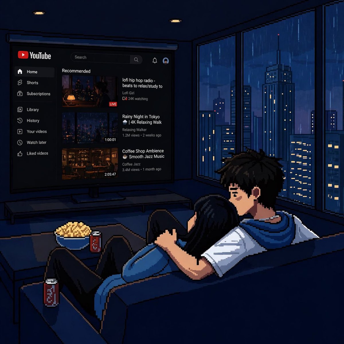 Useemerald21's tweet image. Which one would you love to watch with your partner…

#Youtube or #Netflix 😍