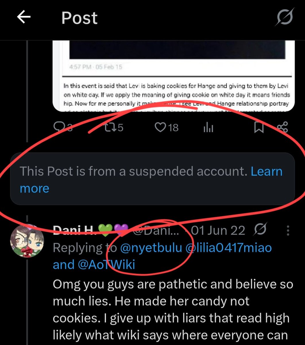 luffy18452's tweet image. Aww, you should watch everything I attach. I always told you not to watch only half of it. This is the proof of your suspended account.

#Rivetra #stalker #toxic