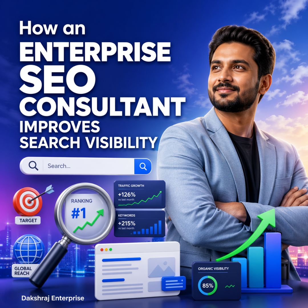 DakshrajIndia's tweet image. Boost your rankings with an Enterprise SEO Consultant 🚀 

They optimize technical SEO, content, and strategy to improve visibility, drive traffic, and grow your brand online 📈🔍 

#SEO #DigitalMarketing #SearchVisibility #Growth