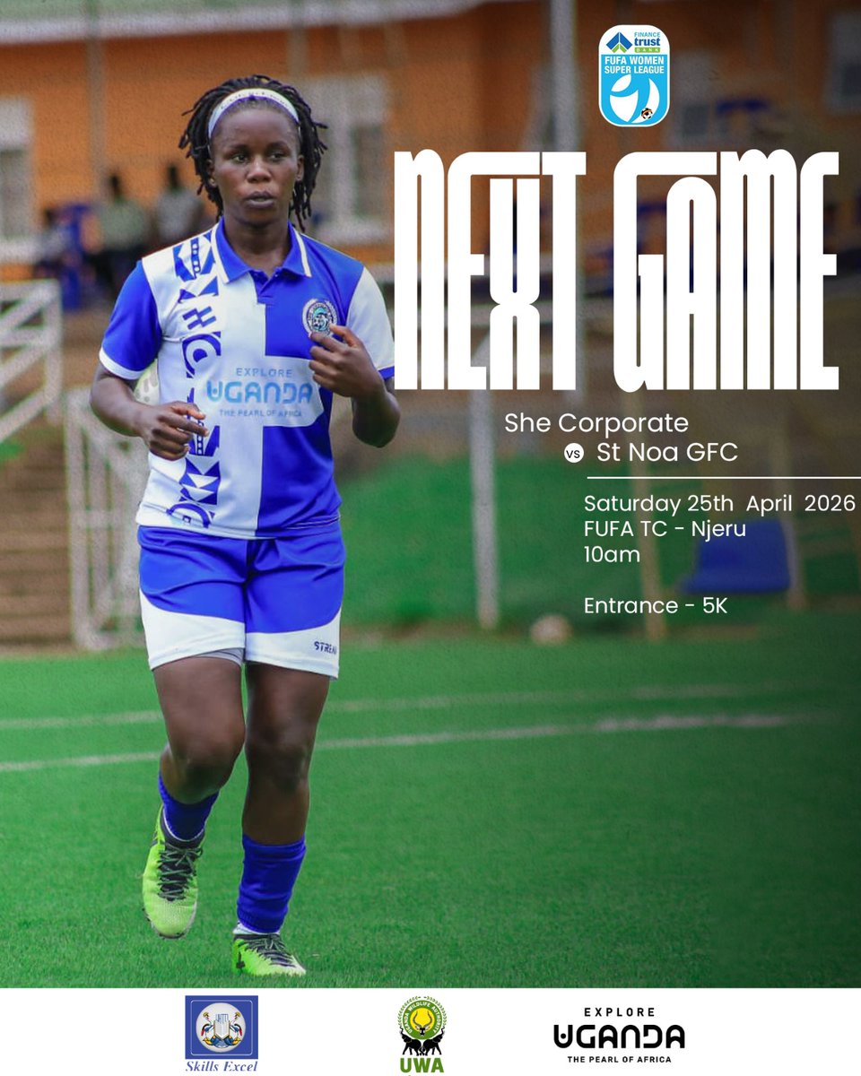 SheCorporateFC's tweet image. Up next: We host St Noa GFC in the FUFA Women Super League⏭️🏠

#Sharks || #TheInspirers