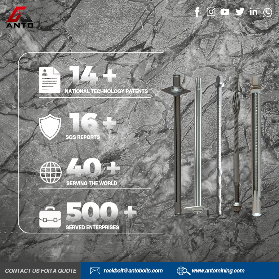 ANTObolts's tweet image. ANTO deliver high-strength, durable underground support products for mining, tunnel and geotechnical engineering projects.
📩 rockbolt@antobolts.com
🌐 antomining.com
#miningequipment #miningtechnology #undergroundmining #rocksupport #miningsafety #coalmining #b2b