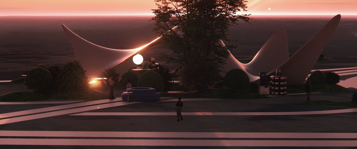 qiuuu97's tweet image. 绿洲 #conceptart #digitalart #visualart