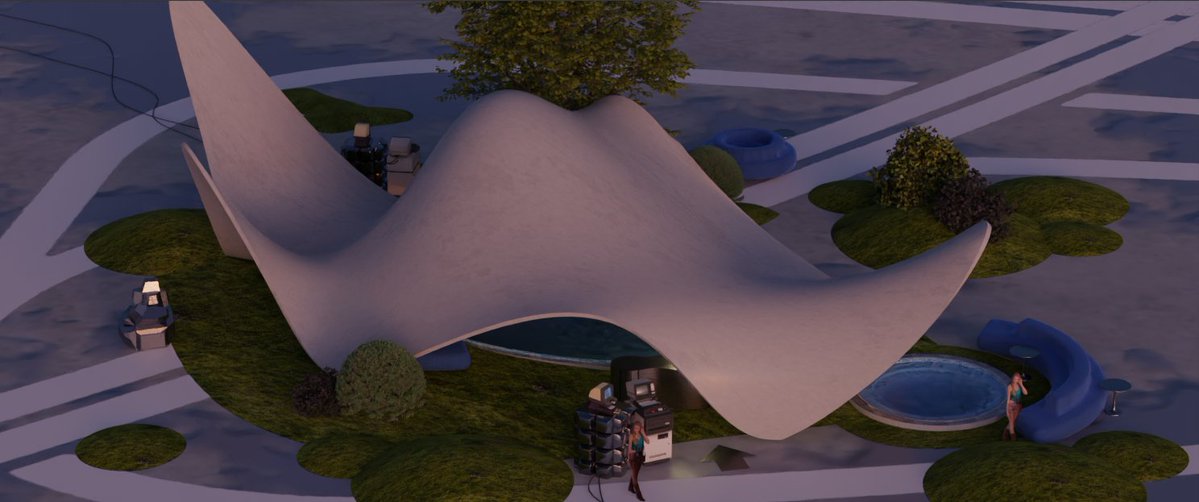 qiuuu97's tweet image. 绿洲 #conceptart #digitalart #visualart