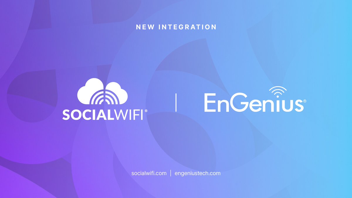 Social WiFi now integrates with EnGenius.🚀

Clients with EnGenius Access Points can set up a Social WiFi captive portal natively in the EnGenius controller - capture data, collect reviews, and send targeted campaigns with ease.

#SocialWiFi #EnGenius #WiFiMarketing