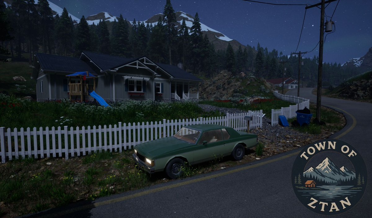 MYRM_Official's tweet photo. Adding life through details in Ztan 🏡🌿
Overgrown yards, rusty old car, forgotten playground, trash bins, wildflowers in the cracks.
Every prop tells a quiet story of a town time forgot.
Which detail catches your eye first? 👇
#IndieDev #MYRM https://t.co/DucmHUeKzf