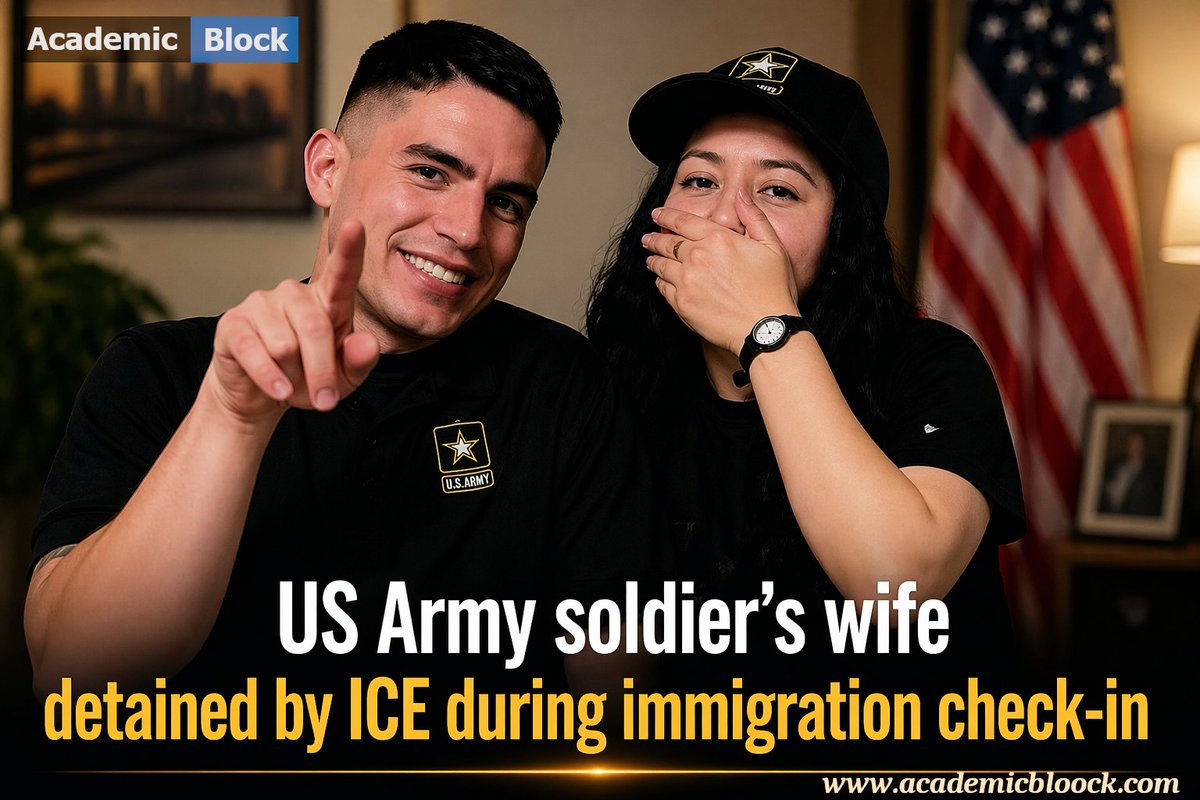 AcademicBlock_'s tweet image. 🚨 Imagine doing everything “right”… and still being detained.

ICE reportedly detained the wife of a U.S. Army soldier during a routine immigration appointment, turning a step toward legal residency into detention.

#ICE  #USArmy #Military #HumanStories #Policy #academicblock