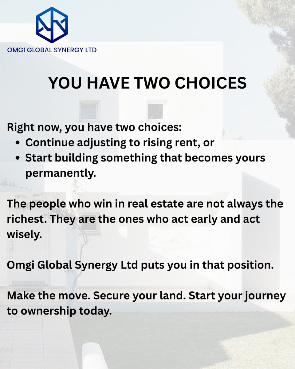 OMGI_ltd's tweet image. Here’s the hard truth: every year you delay owning property in Abuja, the entry price quietly moves further out of reach. What looks “expensive” today will look like a missed opportunity tomorrow.
#Realestate #PropertyInvestment #explore #viral #BusinessStrategy