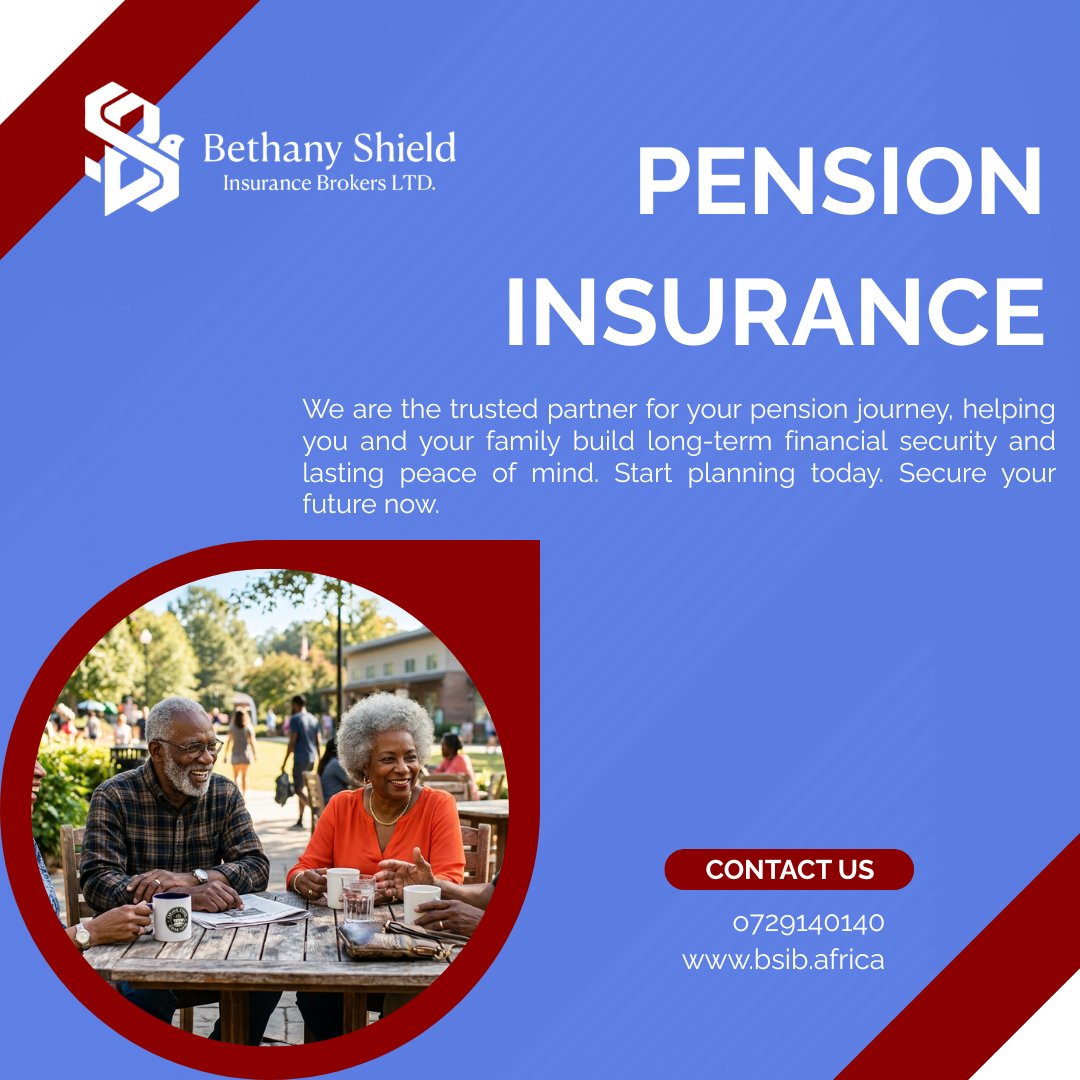 brokers26563's tweet image. Your future deserves a solid plan. Secure your retirement with a pension cover that grows with you, giving you lasting financial security and true peace of mind. 
#bethanyshieldinsurance #PensionPlan #RetirementPlanning #SecureYourFuture #FinancialFreedom #FutureReady