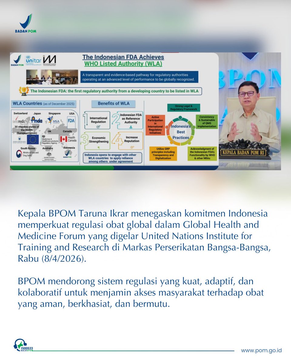 Badan Pengawas Obat dan Makanan Republik Indonesia tweet media