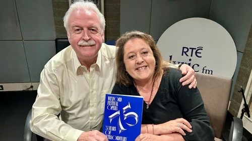 wexfordopera's tweet photo. Tune into @RTElyricfm now! WFO Artistic Director @RosettaCucchi joins @martylyricfm to discuss the spectacular line-up for this year's 75th Anniversary Festival 15-31 Oct. Priority booking for Friends opens today! Explore the programme here https://t.co/LCUPaB7FwM https://t.co/2D1uUtTohp