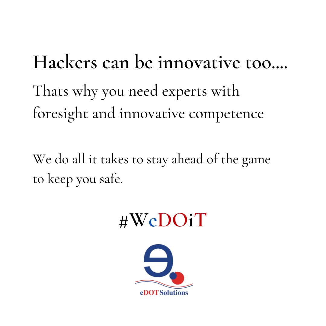Edot_Solutions's tweet image. Stay one step ahead of hackers with our innovative cybersecurity experts at the forefront of the battle. Trust us to safeguard your digital fortress and outsmart cybercriminals. 💪🛡️

#MobileAppDev #SoftwareDev_AGILE #ITServices #Cybersecurity #MaritimeCyberSecurity_IACS