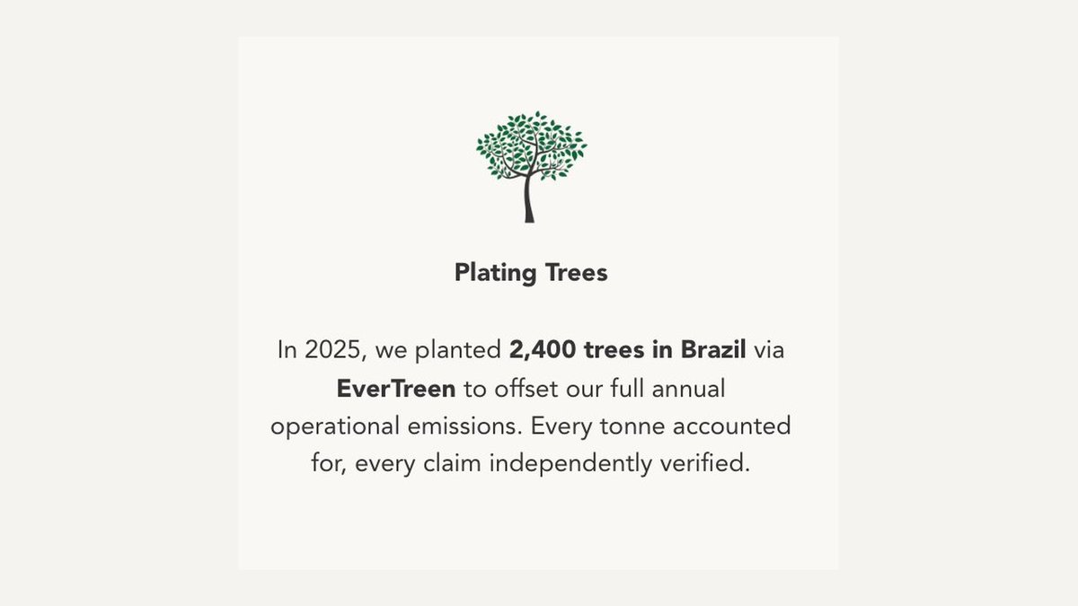 TheFruitPeople's tweet image. Happy #EarthDay 🌍

Carbon neutral since 2020 
✔️ 340+ tonnes CO₂ offset
✔️ 1,020+ trees planted
✔️ 2,400 trees planted in 2025
Verified by hubs.ly/Q04cWF5Z0 &amp;amp; EverTreen. Supporting 11/17 UN SDGs, read more here: hubs.ly/Q04cWGr50

#Sustainability #CarbonNeutral #ESG