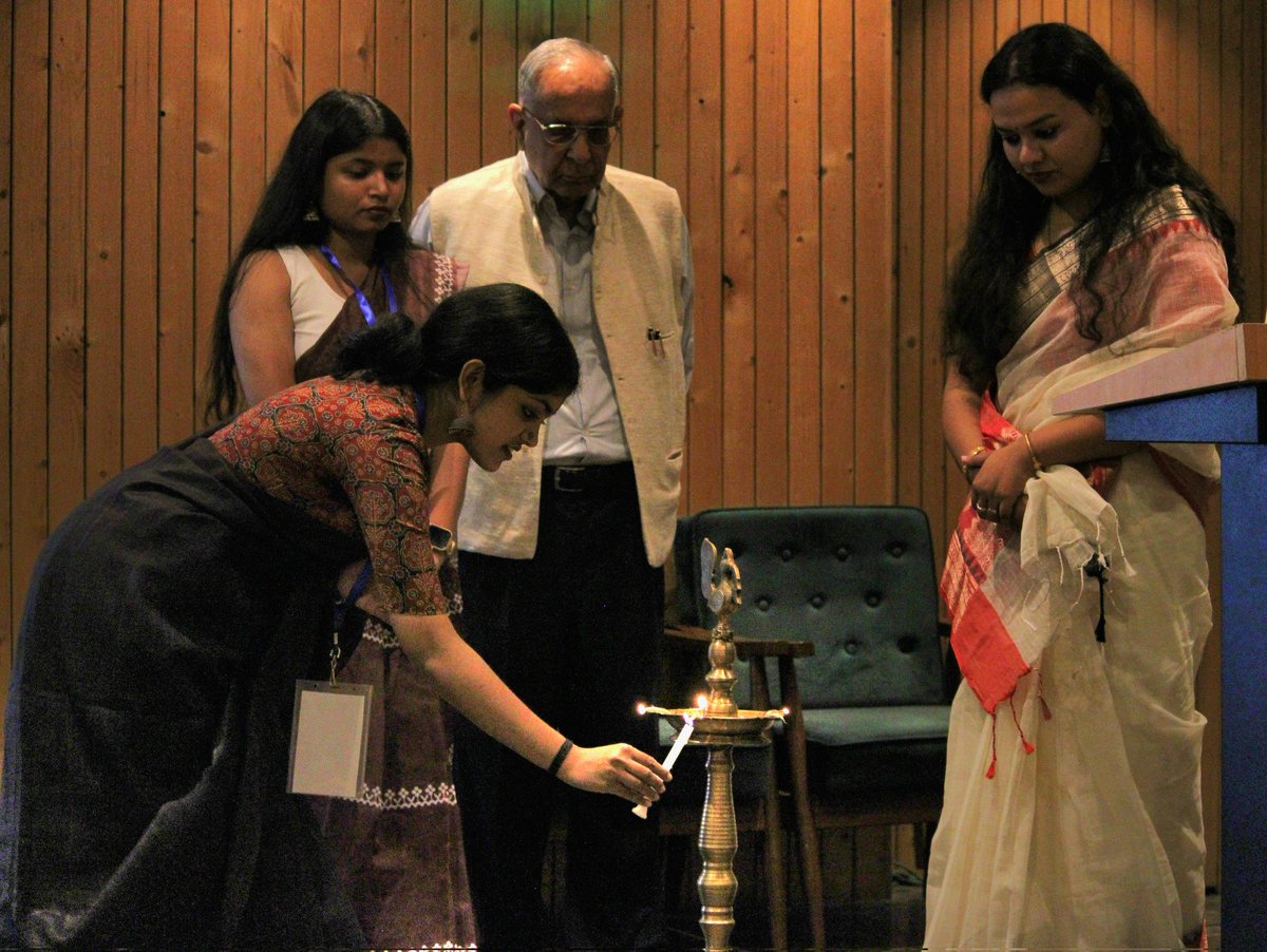 Devabalaedavoor's tweet photo. Deeply honoured to have Amb. Rajiv Sikri grace the inauguration of Mridang '26, Buniyaad's flagship event, as our Chief Guest. 
With that, I step down as President of Buniyaad: Civil Services Society, Hindu College. To my core and to everyone who made Buniyaad home – thank you!!! https://t.co/Cc8bLjyQc0