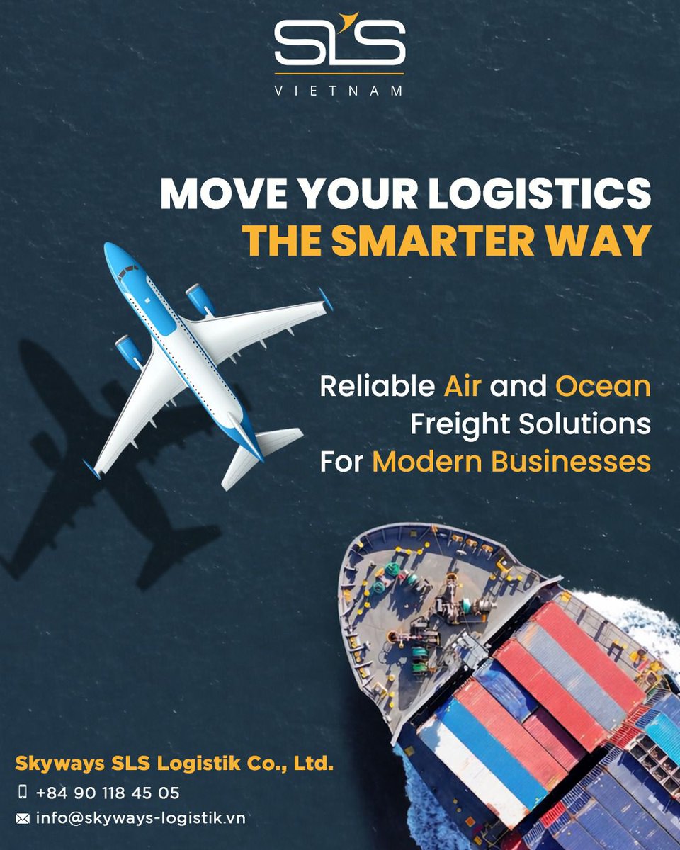 Skyways_Vietnam's tweet image. Speed, scale, and zero guesswork that’s how smart logistics should feel. 🚀🌏

With us, your cargo doesn’t just move… it flows seamlessly across borders. Air or ocean, urgent or bulk, we make sure your business stays ahead, always.

#SkywaysVietnam #FreightForwarding  #Logistics