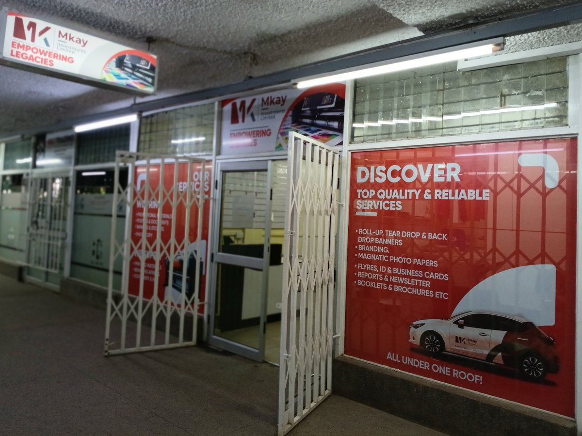 MkayInvestments's tweet image. 📍 Our doors are open!

Step into a space as vibrant as our brand. Our space speaks for us, from the signage to the branding details, all on point.

Stop by Centre House Arcade ground floor... or send us a message! 

#BrandVisibility #signage #PrintSolutions #mkayinvestments