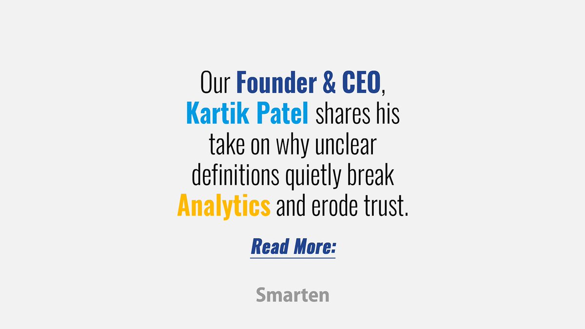 Smarten Augmented Analytics tweet media