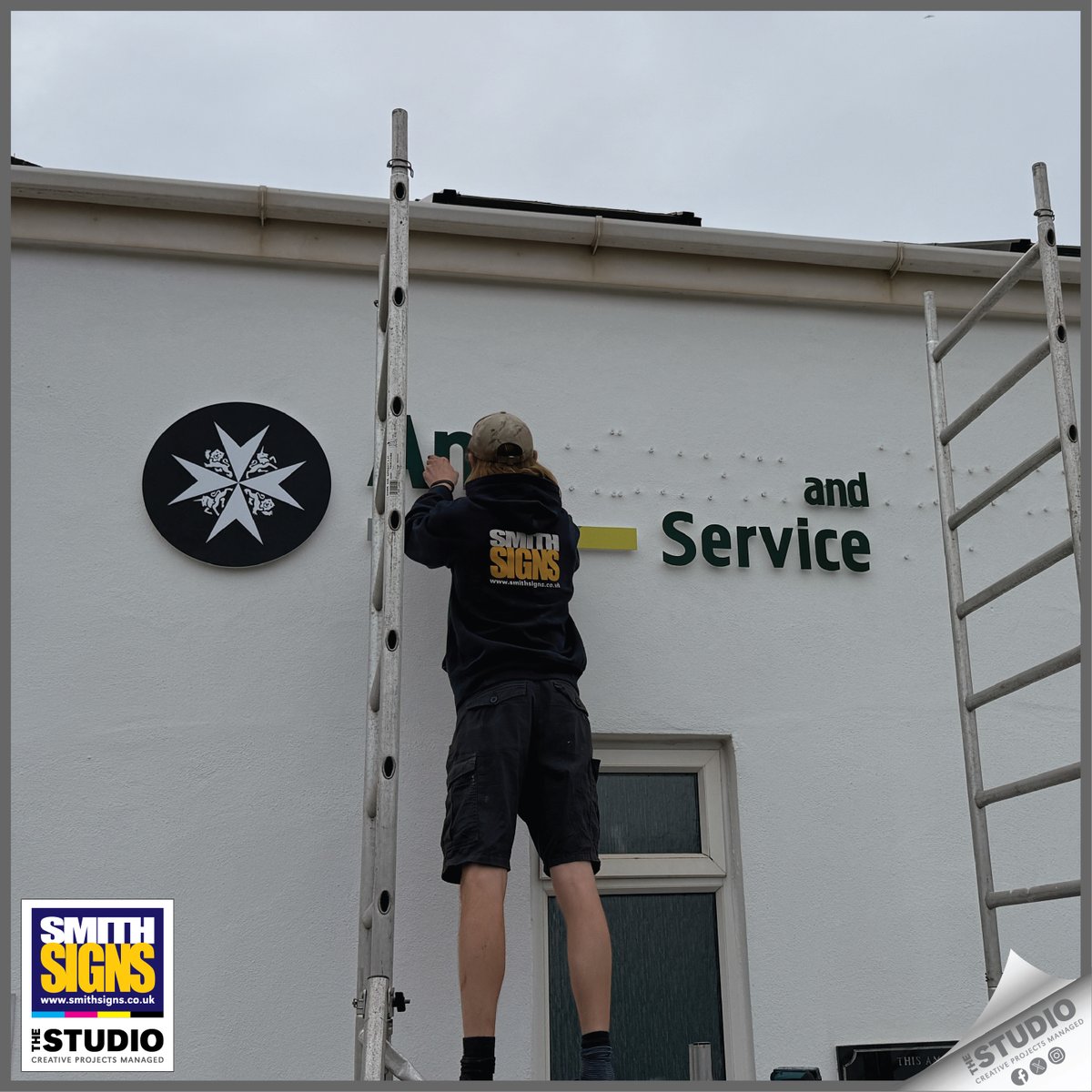 SmithSignsLtd's tweet photo. We recently designed and produced this stand-off acrylic logo for Alderney’s Ambulance &amp; Rescue Service. 
From creating a precise fitting template to travelling over to Alderney for installation, every step was handled in-house to ensure a perfect finish.🙌 https://t.co/4Gehi0Jcys