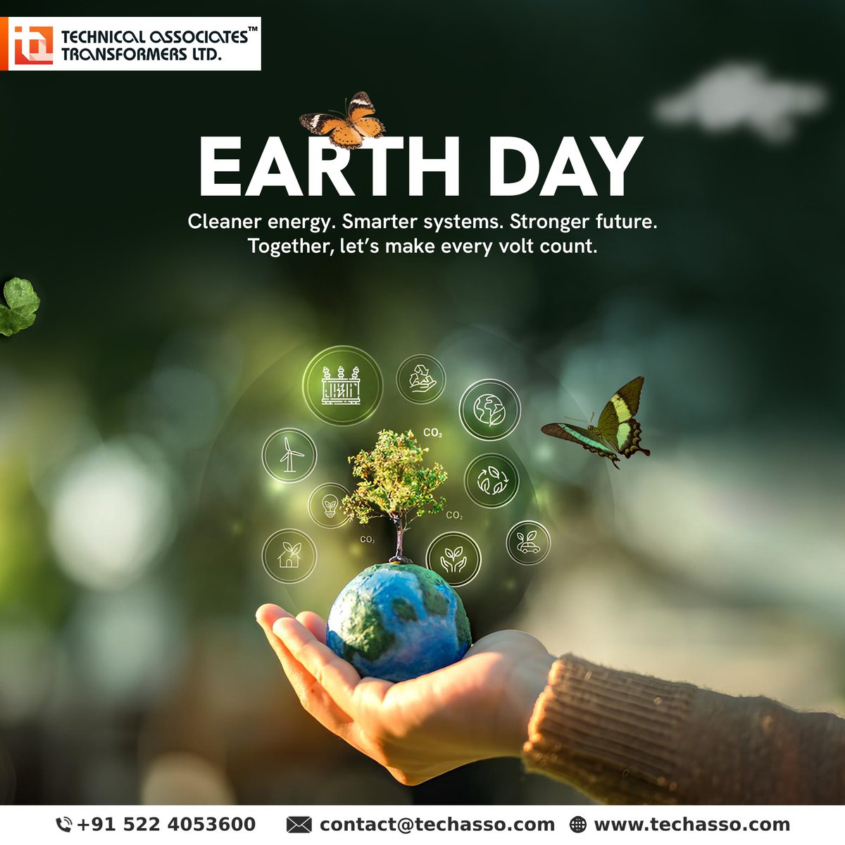 TechAssoPower's tweet image. This Earth Day, we reflect on energy’s role in a sustainable future.
Focused on efficiency, innovation, and responsible engineering to reduce impact while powering growth.
#EarthDay #Sustainability #Energy
