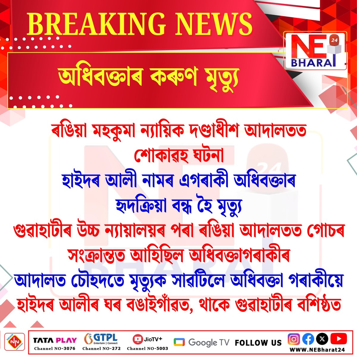 NeBharat24's tweet image. #nebharat24 #nebharat24digital #assam