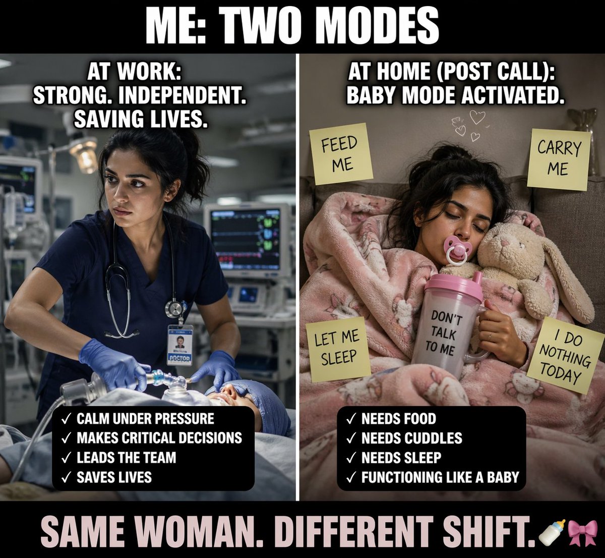 EngelaDerks's tweet photo. 100%.....I am an independent strong woman....but post call....nope...#roadtofca#goals#tired* https://t.co/ArQvcJQaJC
