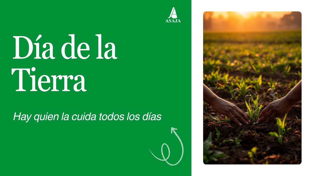 AsajaNacional's tweet photo. Hoy es el Día de la Tierra… y hay quien la cuida todo el año 🌱
Mientras muchos hablan de cuidar el planeta, hay quienes lo hacen cada día, desde primera hora.
Agricultores y ganaderos que trabajan la tierra, cuidan de sus animales y mantienen vivo nuestro medio rural.
Cada semilla, cada decisión, cada esfuerzo cuenta.
🌍 Cuidar la tierra no es una moda. Es una forma de vida.
#DiaDeLaTierra