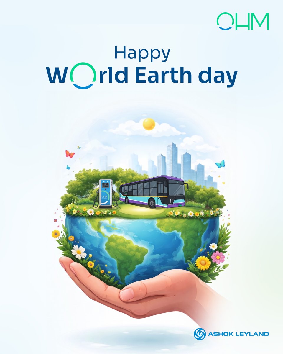 OHM_eMobility's tweet image. Cleaner buses. Smarter depots. Greener tomorrow. 🌍
This #EarthDay, OHM is driving sustainable mobility forward, one electric journey at a time. 🚍⚡

#EarthDay2026 #Sustainability #EV