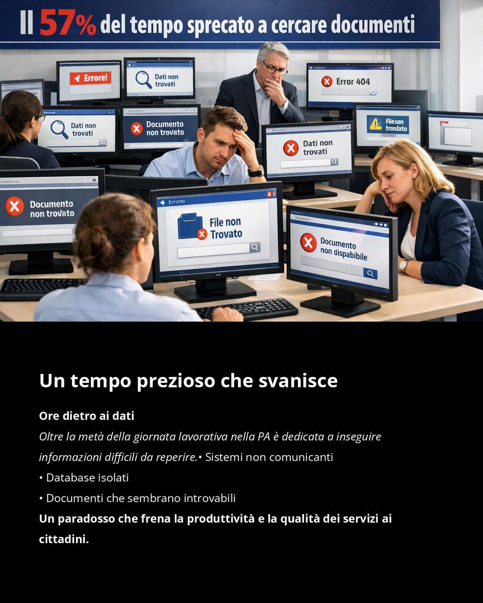 businessonlinei's tweet image. Nella PA italiana oltre metà della giornata va persa cercando dati che già esistono ma restano nascosti tra silos e database non comunicanti. È ora di cambiare passo: l’IA cognitiva può davvero rivoluzionare il lavoro pubblico. #PA #digitalizzazione
2lnk.io/4EAfj