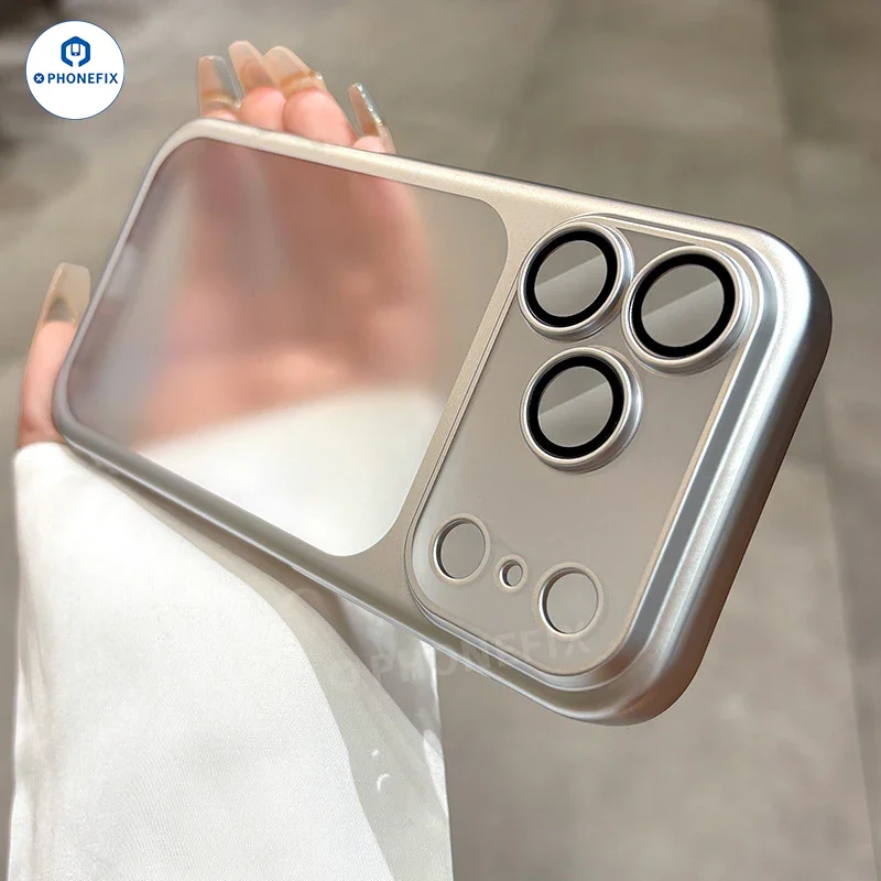 phonefix2454's tweet image. Protect your iPhone 15–17 Pro Max in style with this ultra-thin matte electroplated case. The premium frosted texture and glossy plated frame give a modern look while guarding against daily scratches and drops.
#phonefix #diyfixtool #diyphone #Chinaphax #phonecover #iPhoneCover