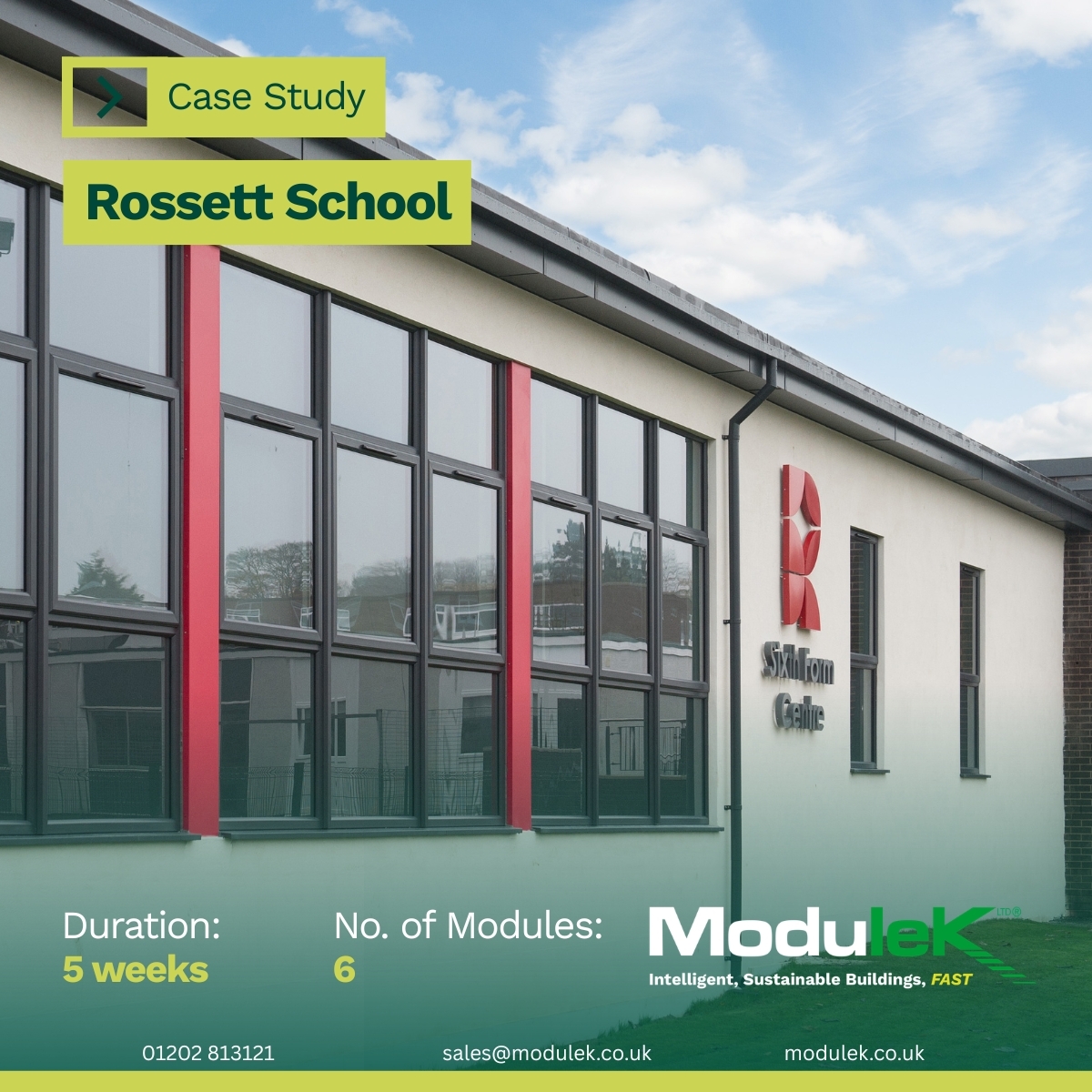 Modulekltd's tweet image. Rossett School expanded with modern modular classrooms delivered efficiently and with minimal disruption to learning.

#CaseStudy #EducationConstruction #ModularSchools #LearningEnvironments #SchoolExpansion