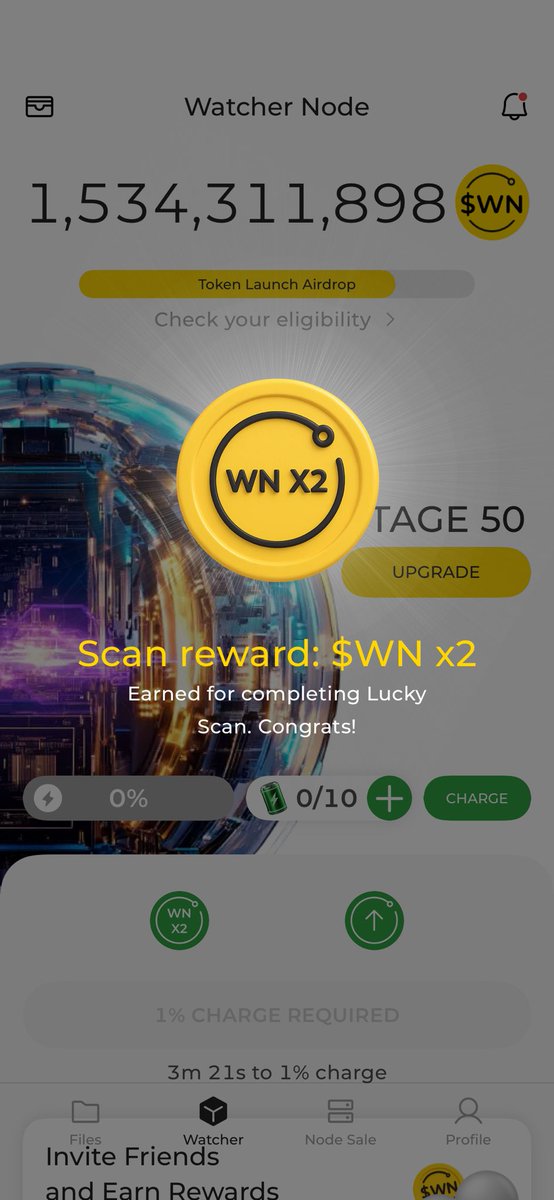Nithas31's tweet photo. 🚀 Big win on DeNet! My Watcher Node has just detected a file ready for extra copies in the DeNet Storage network, earning me some token rewards!

📱💰 Join with my link and start earning:
https://t.co/W6HU9qP86X

Enter my code: 0xaf9a847bda4a4d37955f50b0a4e88e29641b9310 https://t.co/1Dj9hLJJQh