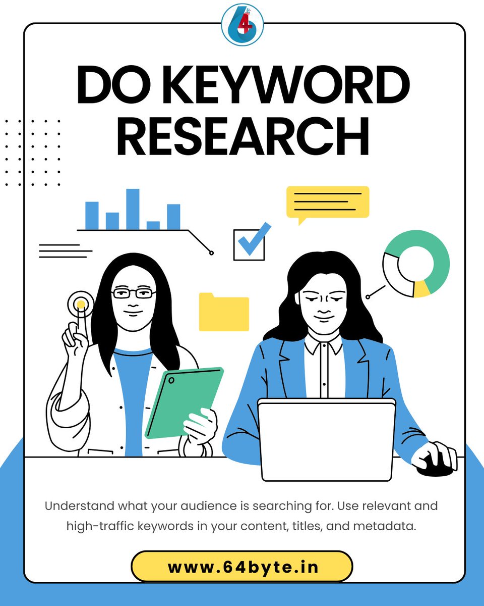 byte_64's tweet photo. 🚀 Consistent SEO = Long-Term Growth! Boost your online presence with smart keyword research 🔍, on-page optimization ⚙️, quality content 👑 &amp; fast mobile-friendly sites 📱💨 Grow your brand with 64 Byte IT Solution! 🌐 https://t.co/wyNIuPN7Eq #SEO #DigitalMarketing #Growth 📈 https://t.co/DNE28xebi6