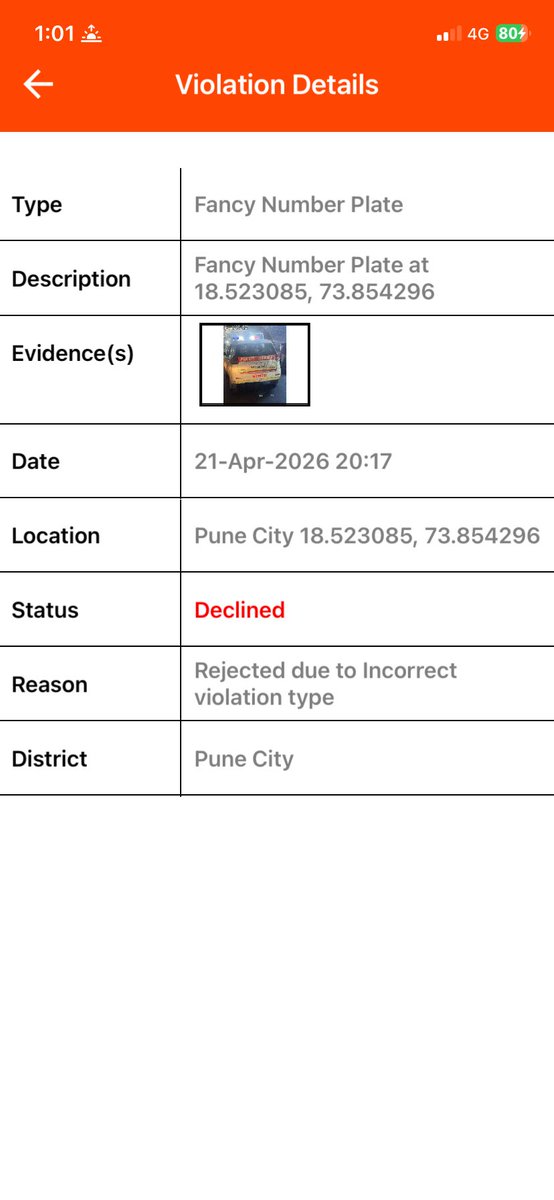 lastlyalone's tweet photo. @PuneCityTraffic why you are not taking action on PTP application if we provide all prove https://t.co/lJv6cPqmOL