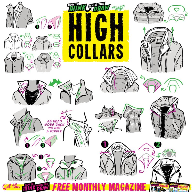 EtheringtonBros's tweet image. HIGH COLLARS! To get the FREE monthly How to THINK When You draw digital MAGAZINE, (including NEW tutorials, a YEAR before they appear online) just tap the link in the bio HERE:  @etheringtonbros
#anime #manga #conceptart #gamedev
