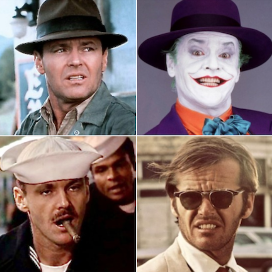 oxley264's tweet image. JACK NICHOLSON 89 today
The Departed -The Last Detail
Five Easy Pieces -The Shining
Batman -Terms of Endearment
Chinatown -As Good as it Gets
Mars Attacks -A Few Good Men
Easy Rider -Witches of Eastwick
Hoffa -One Flew over the Cuckoo's Nest
Postman Always Rings Twice -The Border